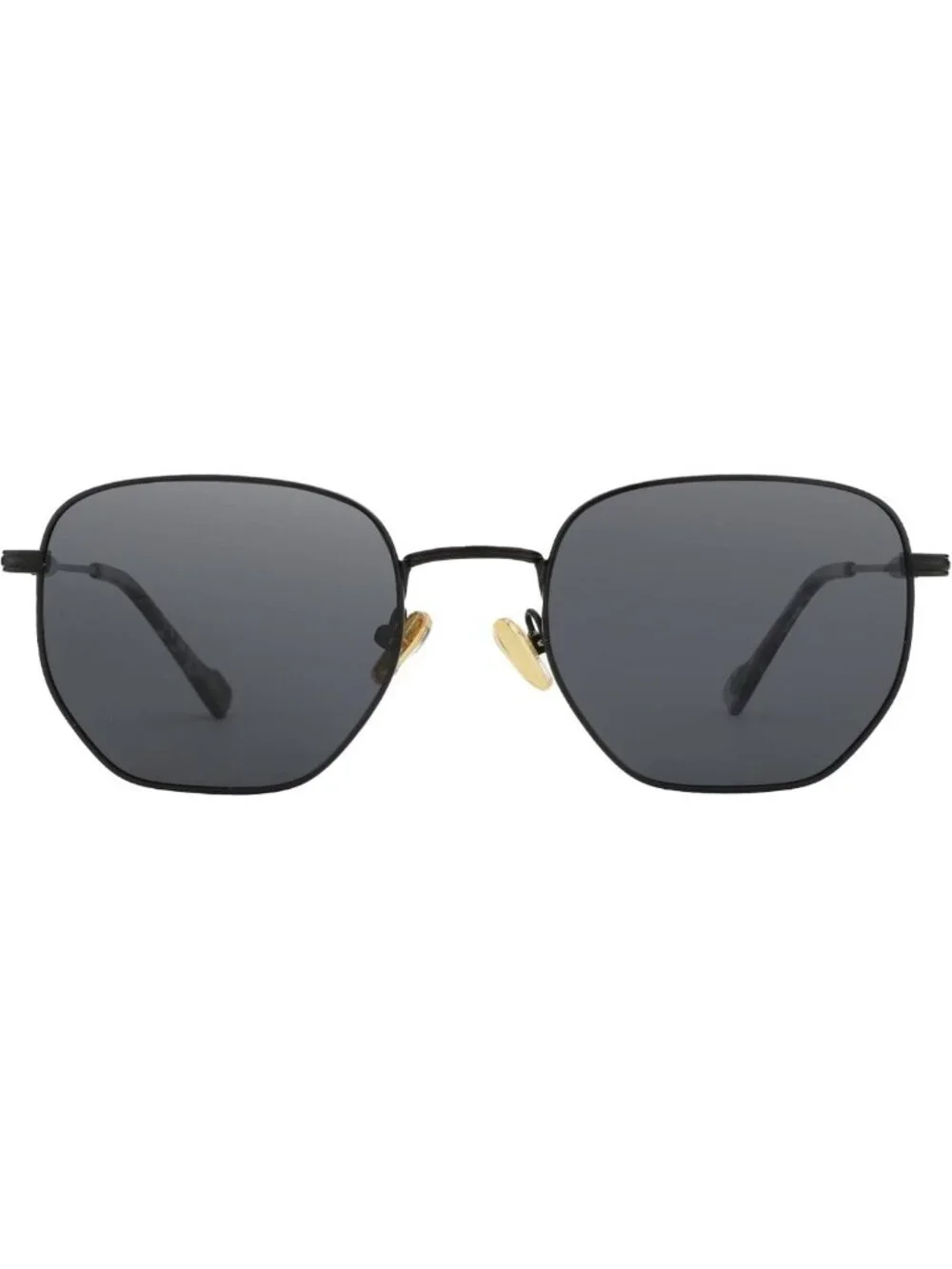 Stylish Polarized Hexagon Sunglasses for Men & Women - UV400 Protection, Metal